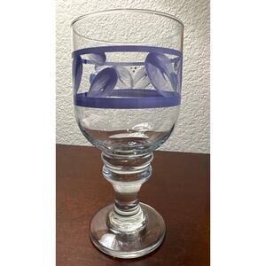 Pfaltzgraff Villa Flora 12 oz Footed Iced Tea or Water Goblet-Excellent!